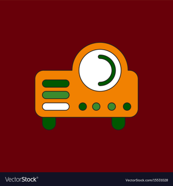 In flat style retro home vector image