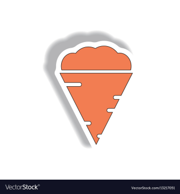 In paper sticker design vector image