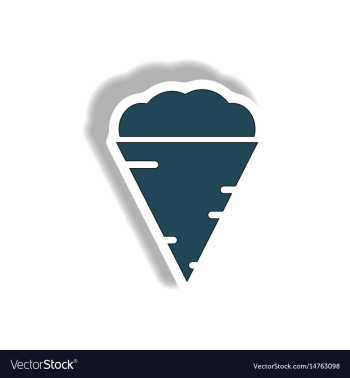 In paper sticker design vector image