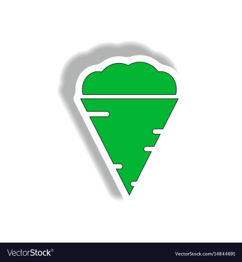 In paper sticker design vector image