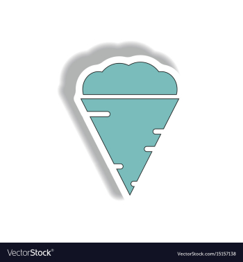 In paper sticker design vector image