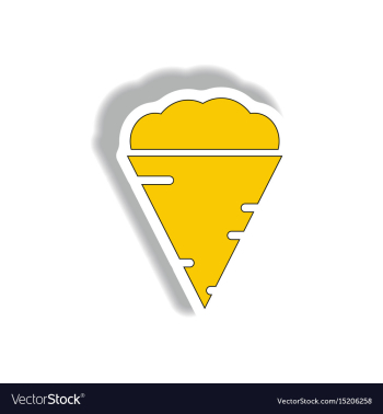 In paper sticker design vector image