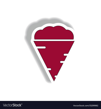 In paper sticker design vector image