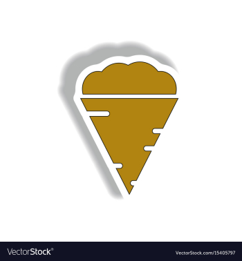 In paper sticker design vector image