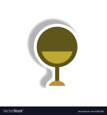 In paper sticker style modern vector image In paper sticker style modern vector image
