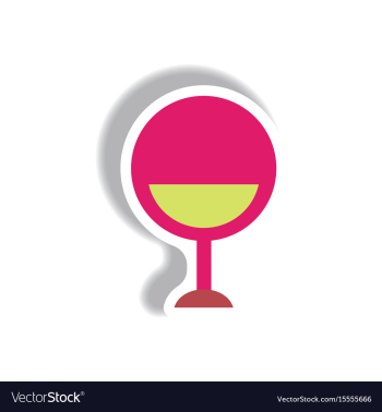 In paper sticker style modern vector image In paper sticker style modern vector image