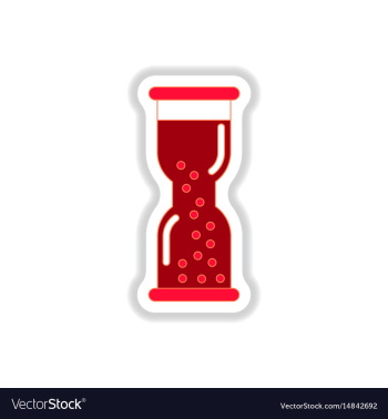 In paper sticker style vector image In paper sticker style vector image