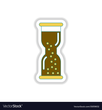 In paper sticker style vector image In paper sticker style vector image