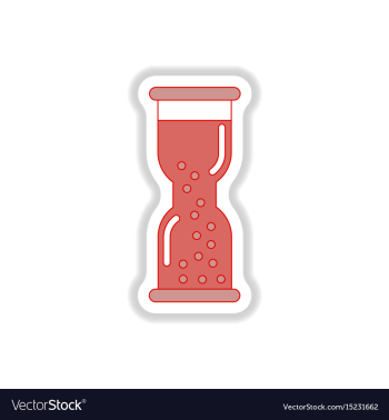 In paper sticker style vector image In paper sticker style vector image