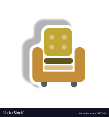 In paper sticker style vector image In paper sticker style vector image