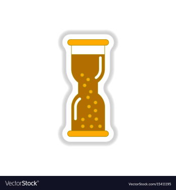 In paper sticker style vector image In paper sticker style vector image