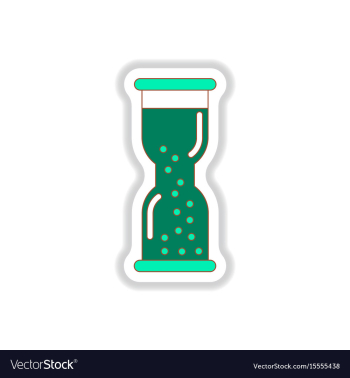 In paper sticker style vector image In paper sticker style vector image