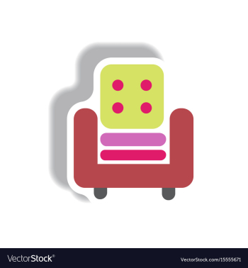 In paper sticker style vector image In paper sticker style vector image