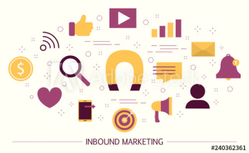 Inbound marketing concept Inbound marketing concept
