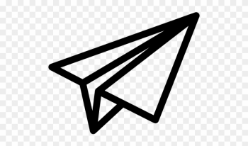 Inclined Paper Plane Free Icon - Paper Plane Telegram Logo