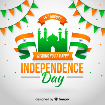 Independence day of india background flat style Free Vector Independence day of india background flat style Free Vector