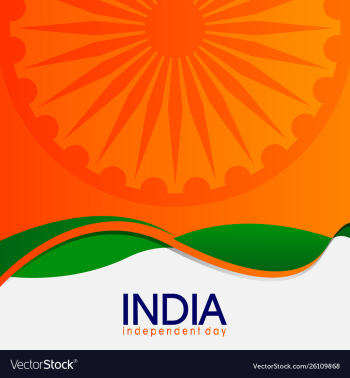 Independent country baground day india vector image Independent country baground day india vector image