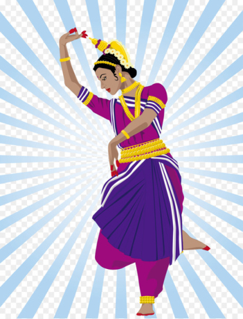 India Dance Odissi Illustration - Vector Indian women 