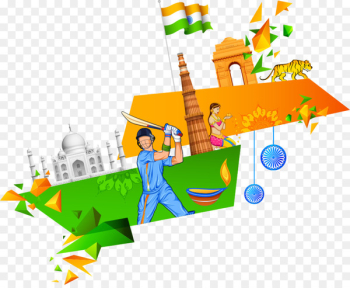 India Poster Illustration - India posters element vector India Poster Illustration - India posters element vector