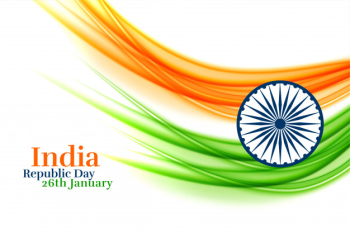 Indian creative flag design for republic day Free Vector Indian creative flag design for republic day Free Vector
