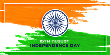 Indian happy independence day in watercolor style Free Vector Indian happy independence day in watercolor style Free Vector