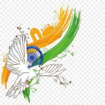 Indian Independence Day Poster Illustration - Vector dove India Independence Day 