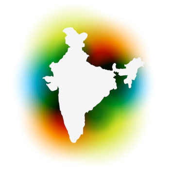 Indian map design for indian independence day
