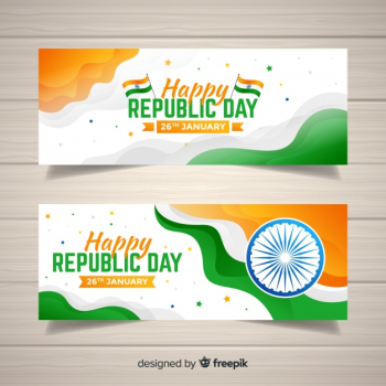 Indian republic day banners Indian republic day banners