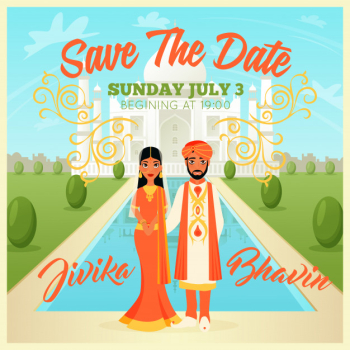 Indians wedding couple poster