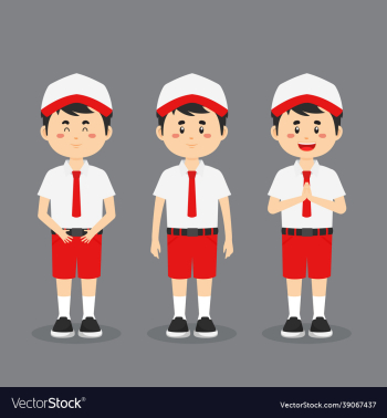 indonesian elementary school character indonesian elementary school character