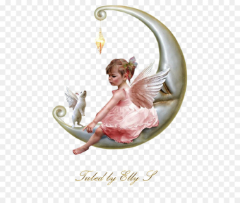 Infant Angel Child Fairy Moon - angel Infant Angel Child Fairy Moon - angel