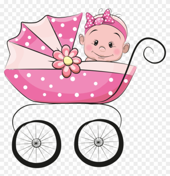 Infant Cartoon Illustration - Cartoon Baby Girl