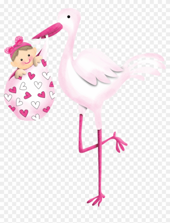 Infant Child Baby Shower Drawing Birth - Cegonha Com Bebe Menina Png