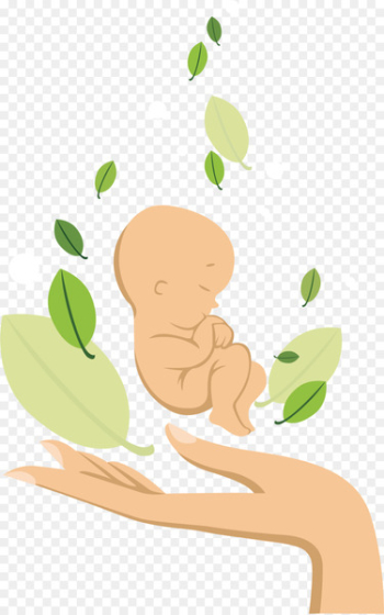 Infant Mother Child Illustration - Vector hand-painted baby 