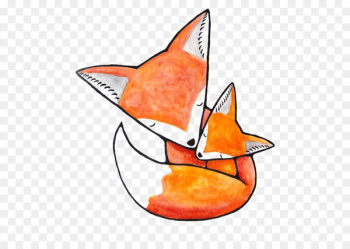 Infant Mother Fox Drawing Clip art - Red Fox Infant Mother Fox Drawing Clip art - Red Fox