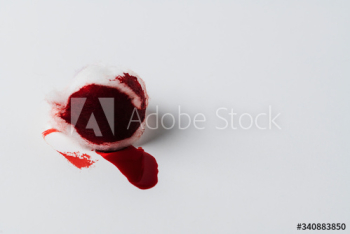 Infectious coronavirus bloody cotton ball Infectious coronavirus bloody cotton ball