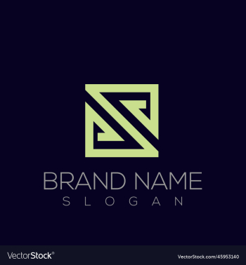 infinity letter s square logo template infinity letter s square logo template