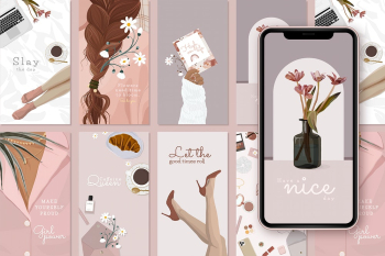 Influencer Instagram story template, pink | Free Vector - rawpixel Influencer Instagram story template, pink | Free Vector - rawpixel