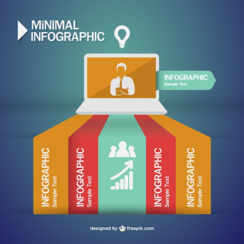 Infographic business man communication design 