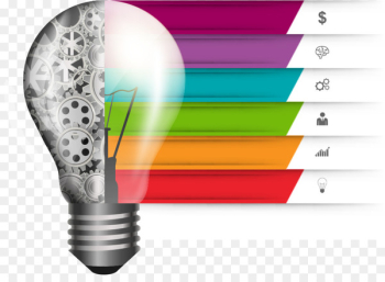 Infographic Business Template Chart - Vector bulb Chart Infographic Business Template Chart - Vector bulb Chart