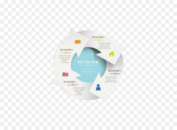 Infographic Chart Rotation Arrow - Infographic vector rotation arrow 