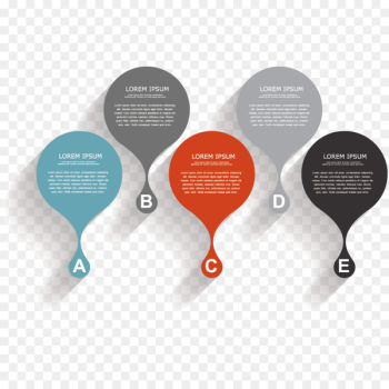 Infographic Diagram Chart - Teardrop-shaped infographic vector 