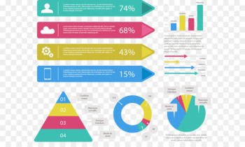 Infographic Euclidean vector - Color flat infographic template 