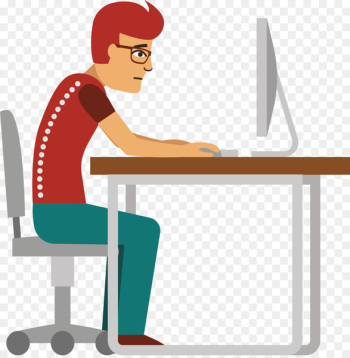 Infographic Office Syndrome Illustration - People at work Infographic Office Syndrome Illustration - People at work