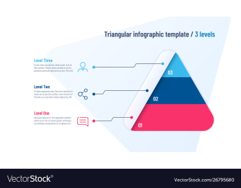Infographic template in shape of vector image