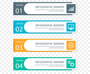 Infographic Web banner Euclidean vector Presentation - Vector hand painted color PPT 