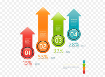 Infographic Web banner Illustration - Vector Data Rise Infographic Web banner Illustration - Vector Data Rise