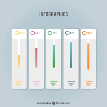 Infographics progress bars Infographics progress bars