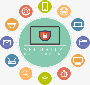 Information Security Introduction, Vector Material, Cyber Security ...
