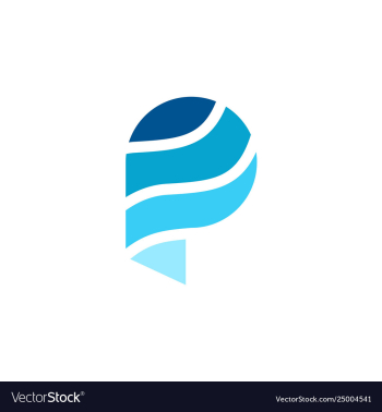 Initial p logo design inspiration vector image Initial p logo design inspiration vector image